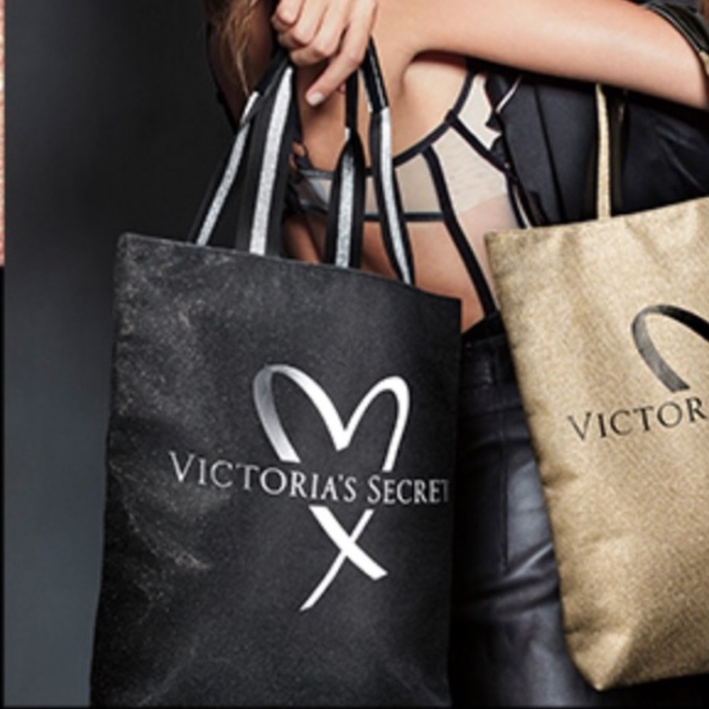 Victoria's Secret Glamour Glitter Tote NEW